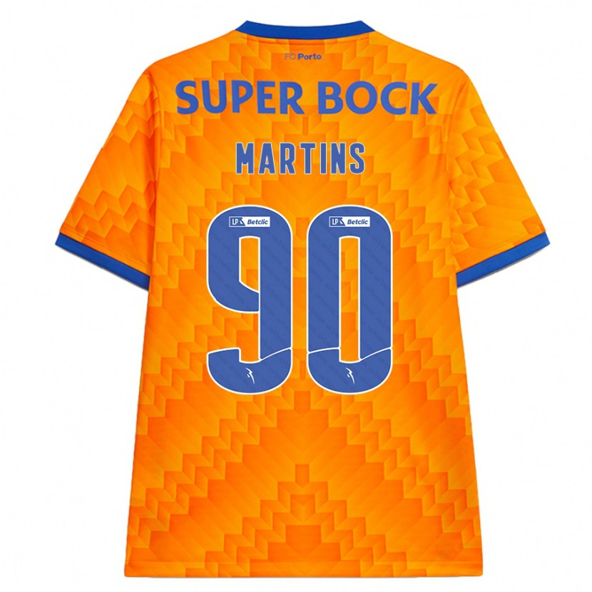 Danxen Børn Gil Martins #90 Orange Udebane Spillertrøjer 2024/25 Trøje T-Shirt