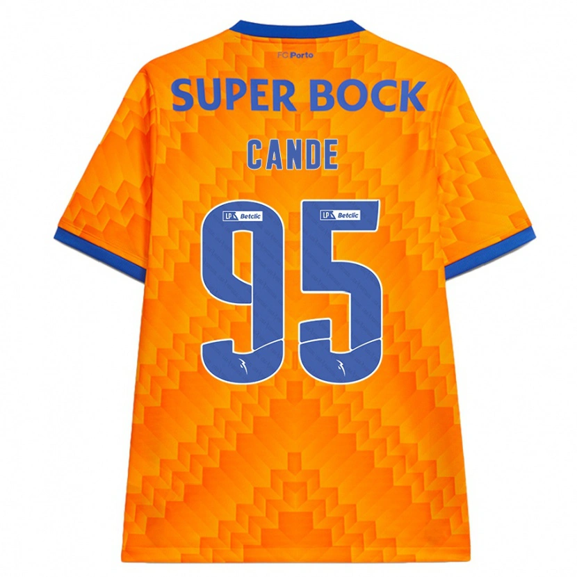 Danxen Børn Anhá Cande #95 Orange Udebane Spillertrøjer 2024/25 Trøje T-Shirt