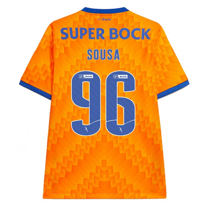 Danxen Børn Filipe Sousa #96 Orange Udebane Spillertrøjer 2024/25 Trøje T-Shirt