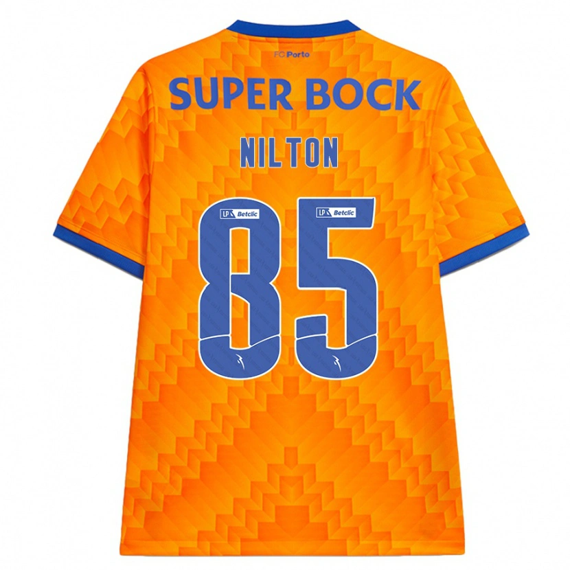 Danxen Børn Nilton #85 Orange Udebane Spillertrøjer 2024/25 Trøje T-Shirt