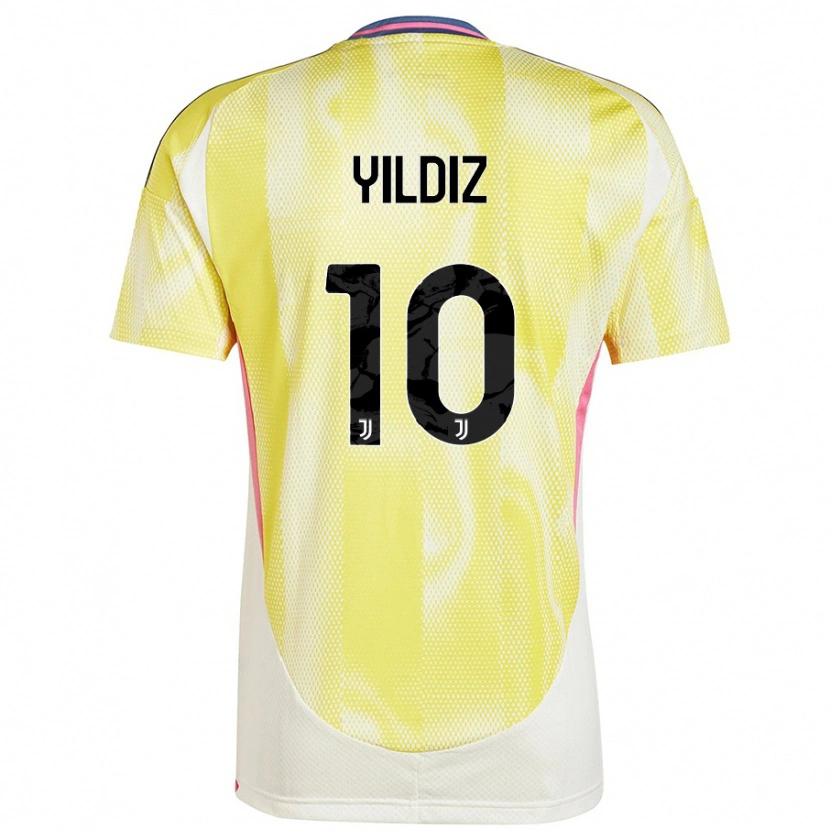 Danxen Børn Kenan Yıldız #10 Solgul Udebane Spillertrøjer 2024/25 Trøje T-Shirt