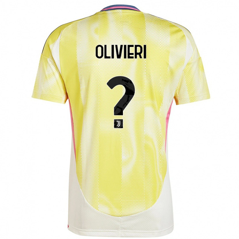 Danxen Børn Marco Olivieri #0 Solgul Udebane Spillertrøjer 2024/25 Trøje T-Shirt