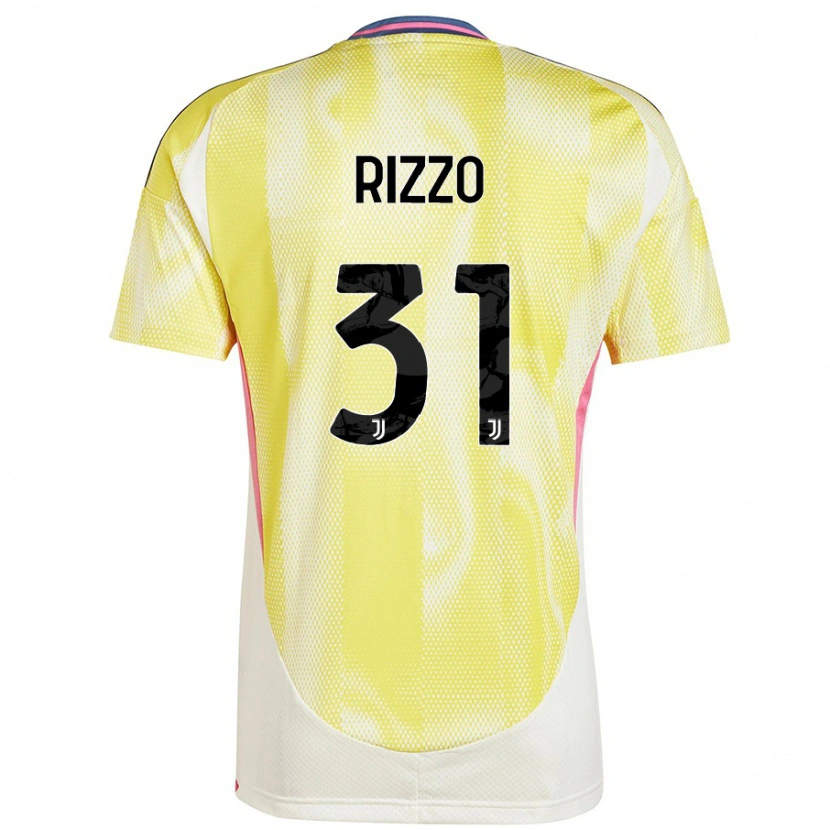 Danxen Børn Niccolò Rizzo #31 Solgul Udebane Spillertrøjer 2024/25 Trøje T-Shirt