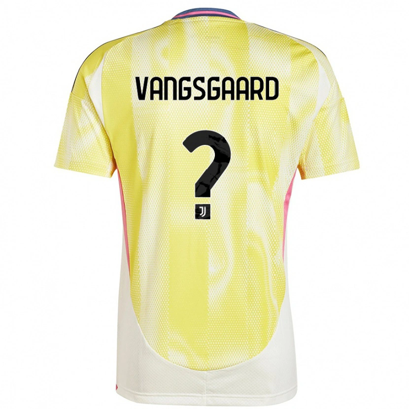 Danxen Børn Amalie Vangsgaard #0 Solgul Udebane Spillertrøjer 2024/25 Trøje T-Shirt