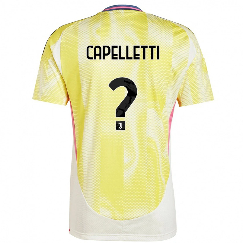 Danxen Børn Alessia Capelletti #0 Solgul Udebane Spillertrøjer 2024/25 Trøje T-Shirt