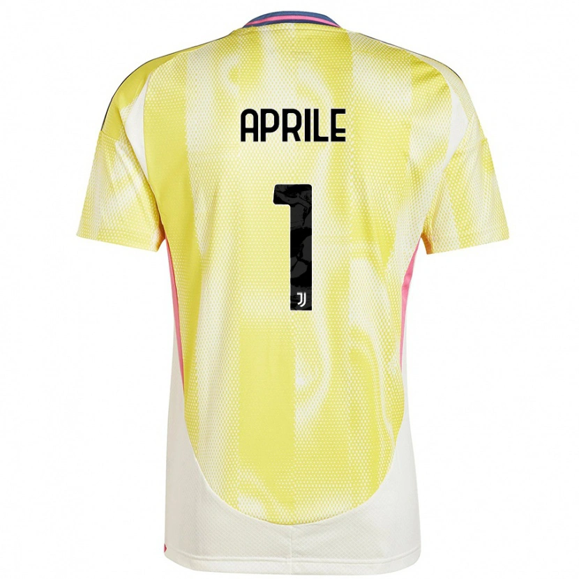 Danxen Børn Roberta Aprile #1 Solgul Udebane Spillertrøjer 2024/25 Trøje T-Shirt