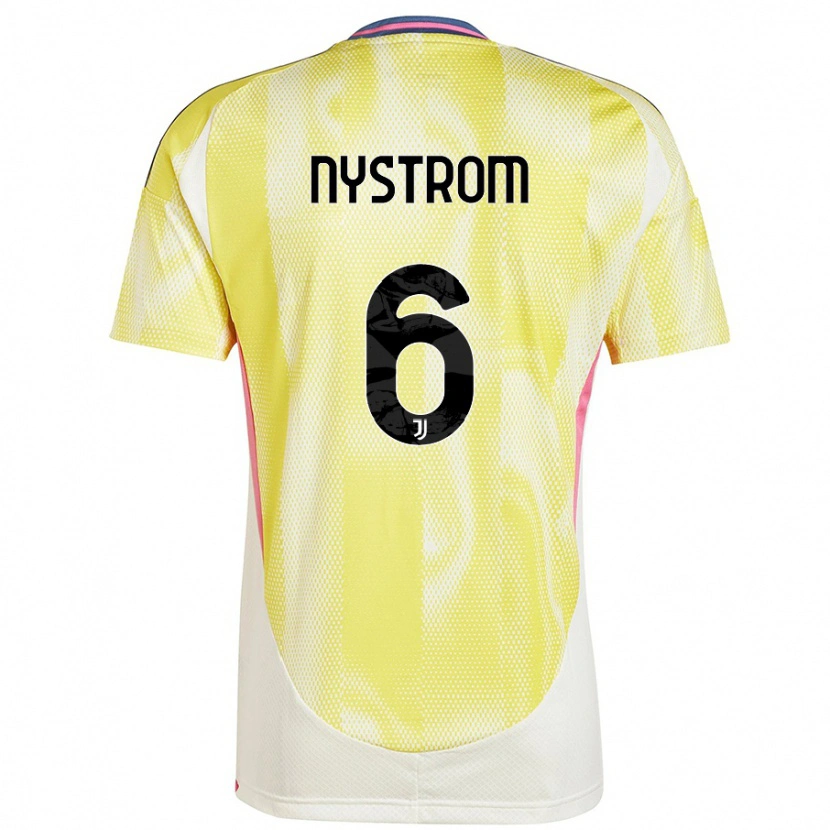 Danxen Børn Paulina Nyström #6 Solgul Udebane Spillertrøjer 2024/25 Trøje T-Shirt