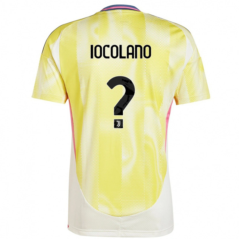 Danxen Børn Simone Iocolano #0 Solgul Udebane Spillertrøjer 2024/25 Trøje T-Shirt