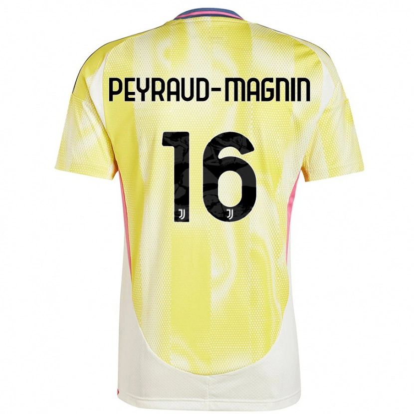 Danxen Børn Pauline Peyraud-Magnin #16 Solgul Udebane Spillertrøjer 2024/25 Trøje T-Shirt