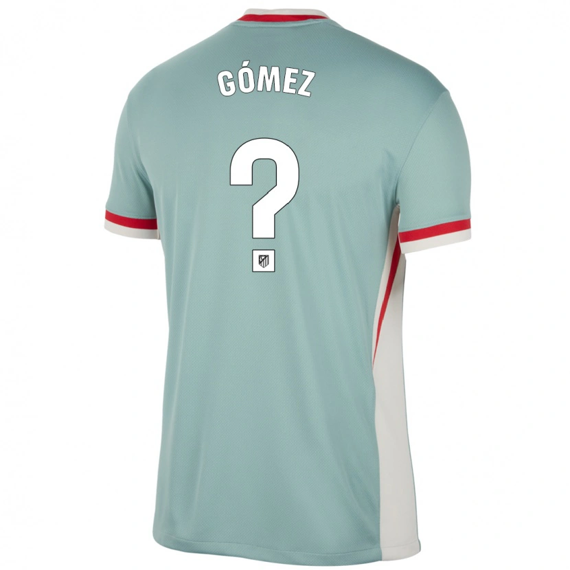 Danxen Børn Rubén Gómez #0 Lys Beige Blå Udebane Spillertrøjer 2024/25 Trøje T-Shirt