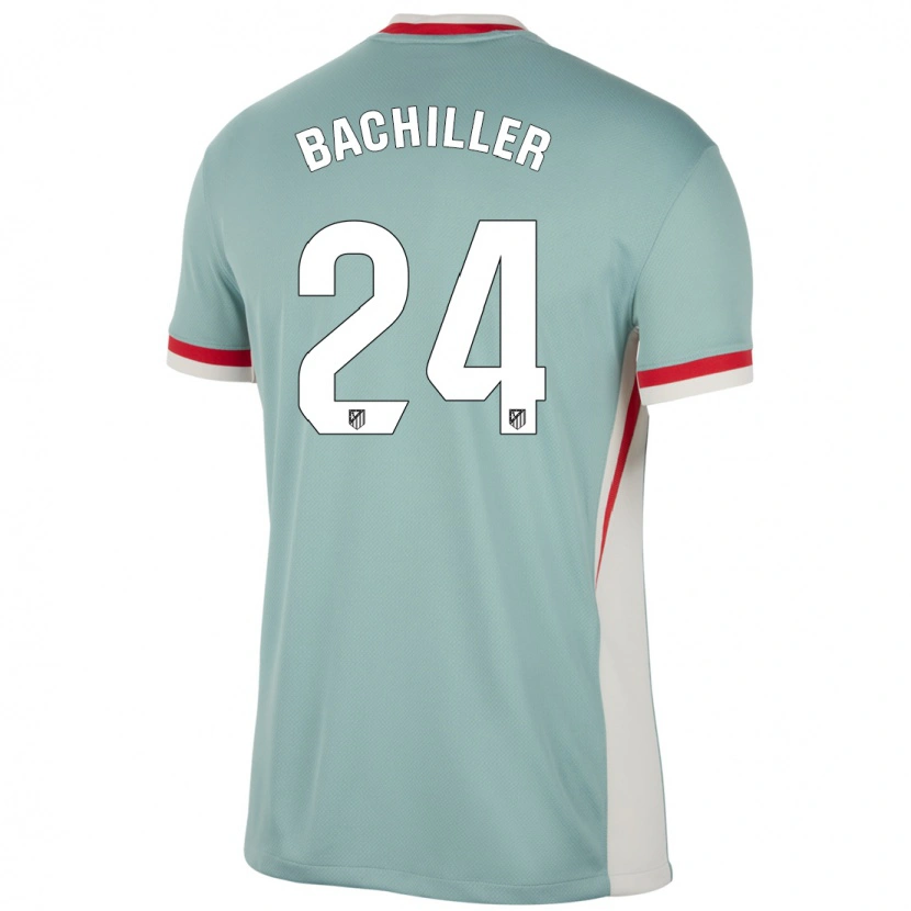 Danxen Børn Iker Bachiller #24 Lys Beige Blå Udebane Spillertrøjer 2024/25 Trøje T-Shirt