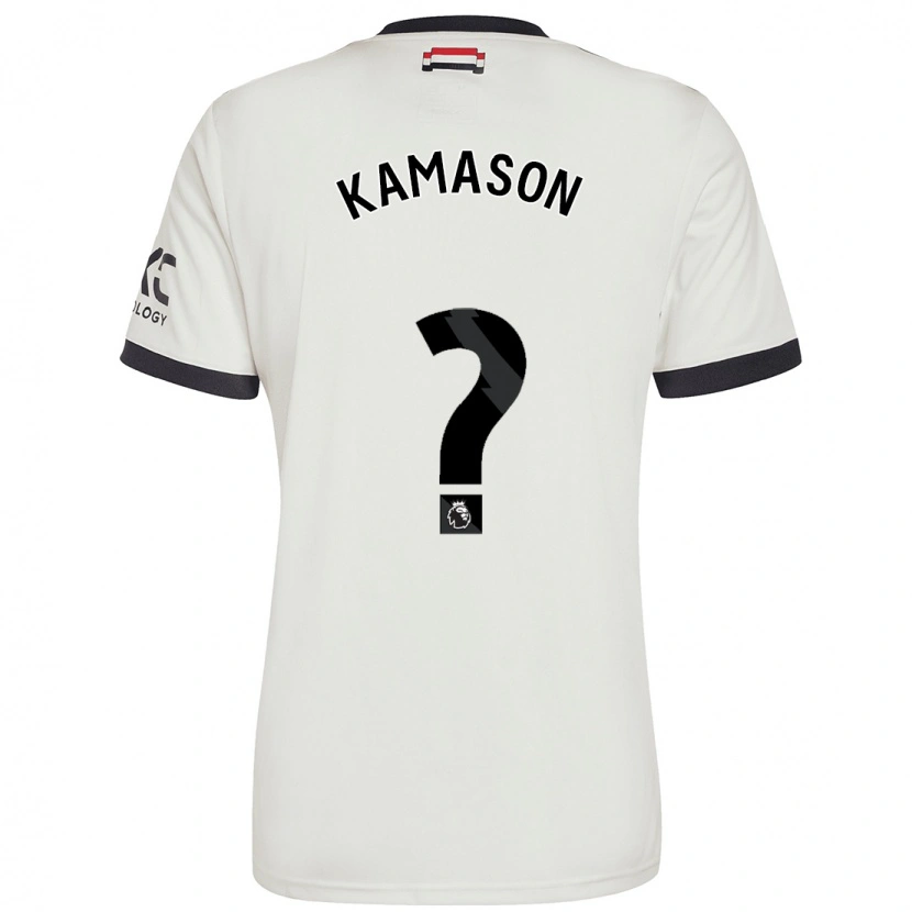 Danxen Børn Jaydan Kamason #0 Råhvid Tredje Sæt Spillertrøjer 2024/25 Trøje T-Shirt