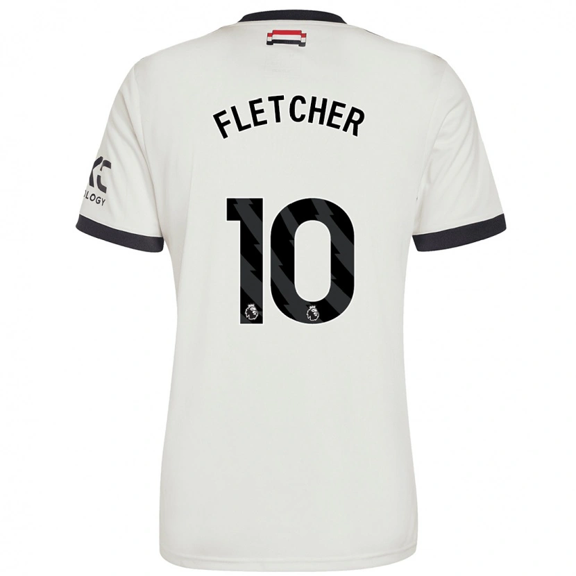 Danxen Børn Jack Fletcher #10 Råhvid Tredje Sæt Spillertrøjer 2024/25 Trøje T-Shirt