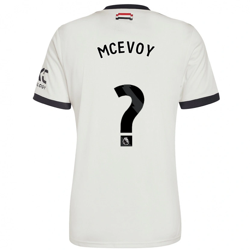 Danxen Børn Jay Mcevoy #0 Råhvid Tredje Sæt Spillertrøjer 2024/25 Trøje T-Shirt