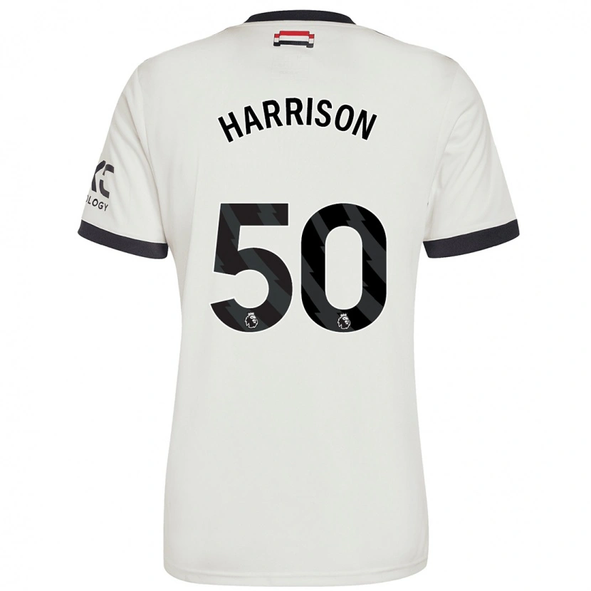 Danxen Børn Elyh Harrison #50 Råhvid Tredje Sæt Spillertrøjer 2024/25 Trøje T-Shirt