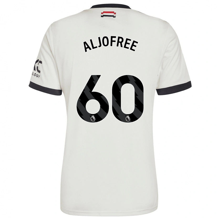 Danxen Børn Sonny Aljofree #60 Råhvid Tredje Sæt Spillertrøjer 2024/25 Trøje T-Shirt
