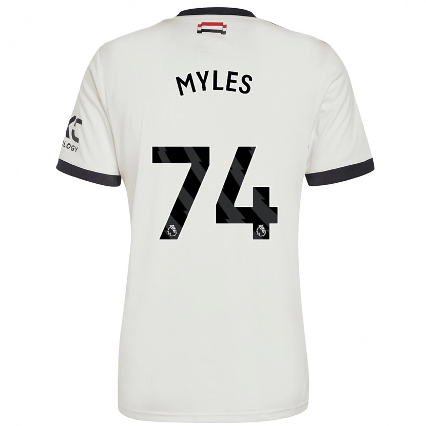 Danxen Børn Tom Myles #74 Råhvid Tredje Sæt Spillertrøjer 2024/25 Trøje T-Shirt