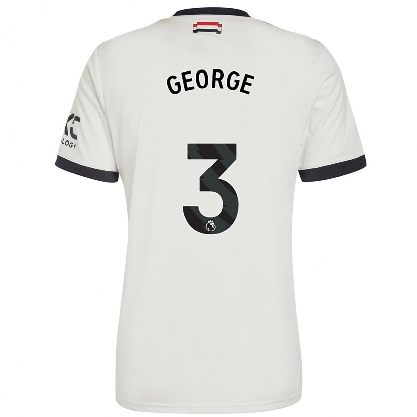Danxen Børn Gabby George #3 Råhvid Tredje Sæt Spillertrøjer 2024/25 Trøje T-Shirt