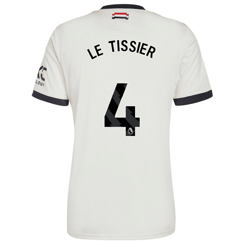 Danxen Børn Maya Le Tissier #4 Råhvid Tredje Sæt Spillertrøjer 2024/25 Trøje T-Shirt