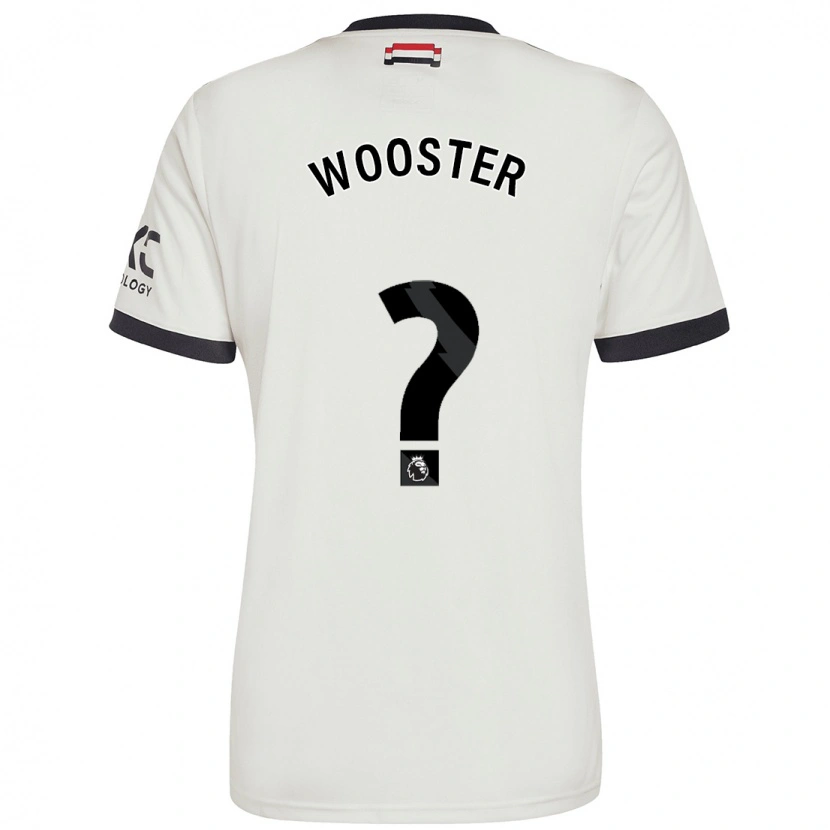 Danxen Børn Tom Wooster #0 Råhvid Tredje Sæt Spillertrøjer 2024/25 Trøje T-Shirt