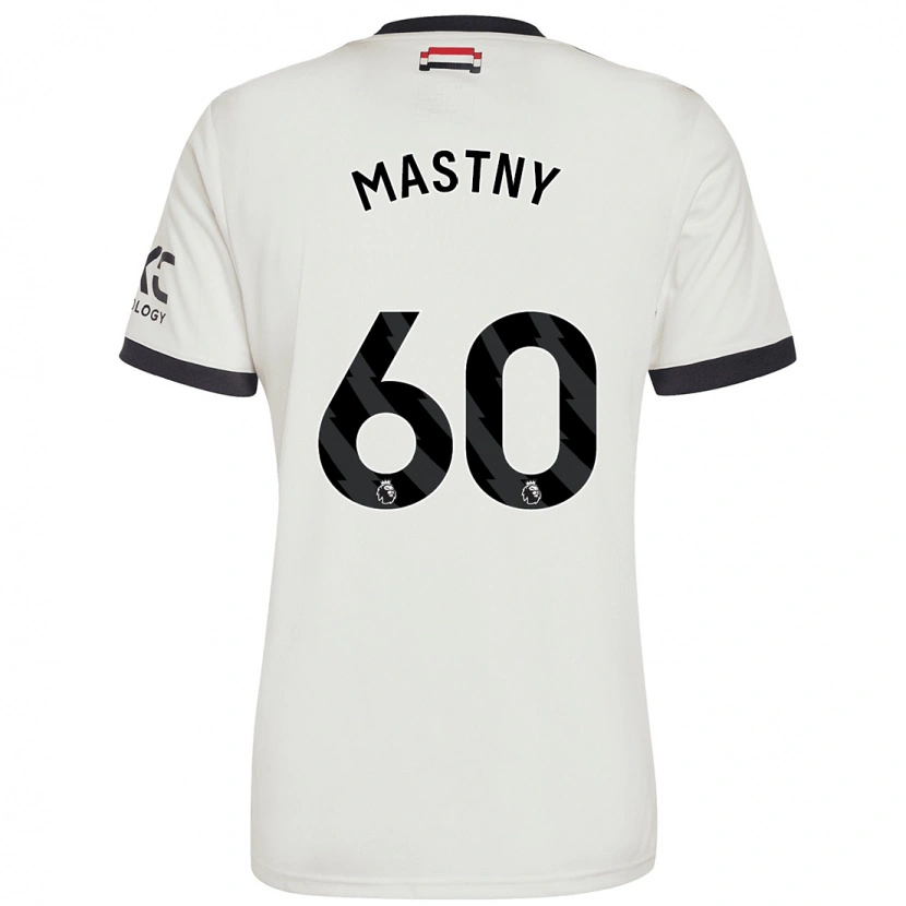 Danxen Børn Ondrej Mastny #60 Råhvid Tredje Sæt Spillertrøjer 2024/25 Trøje T-Shirt