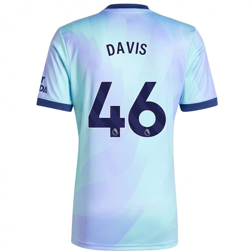 Danxen Børn Timi Davis #46 Aqua Tredje Sæt Spillertrøjer 2024/25 Trøje T-Shirt