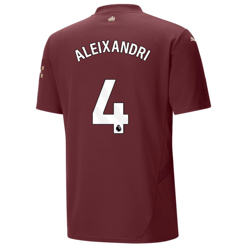 Danxen Børn Laia Aleixandri #4 Rødbrun Tredje Sæt Spillertrøjer 2024/25 Trøje T-Shirt