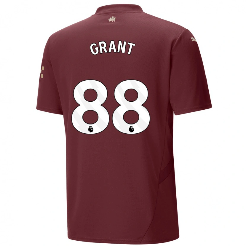 Danxen Børn True Grant #88 Rødbrun Tredje Sæt Spillertrøjer 2024/25 Trøje T-Shirt
