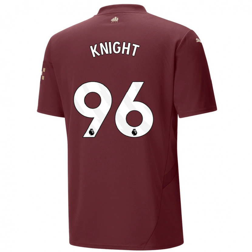 Danxen Børn Ben Knight #96 Rødbrun Tredje Sæt Spillertrøjer 2024/25 Trøje T-Shirt