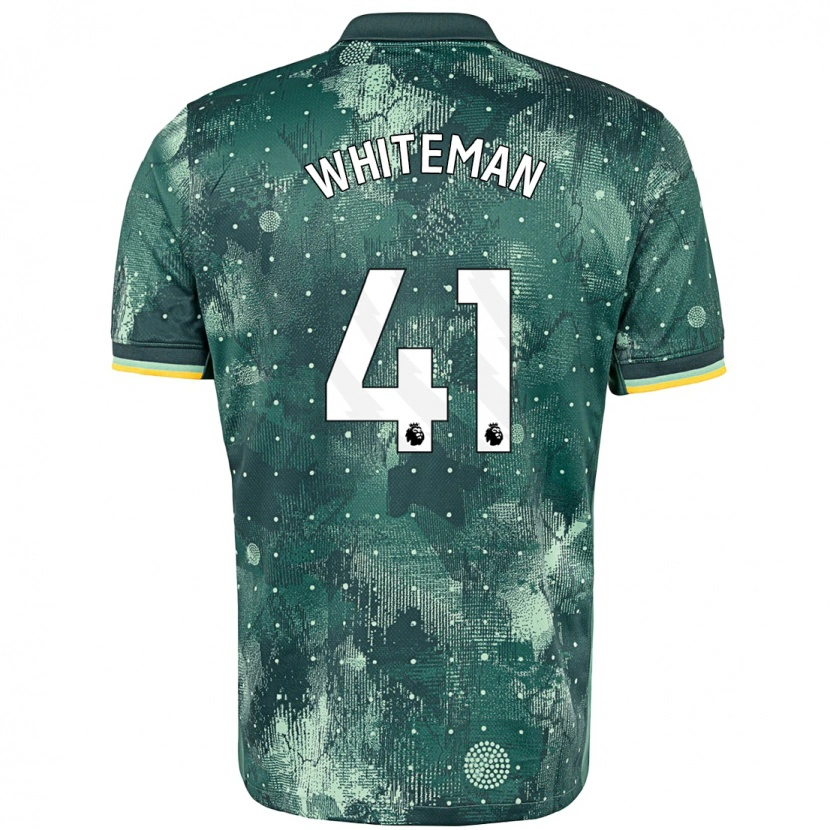 Danxen Børn Alfie Whiteman #41 Mintgrøn Tredje Sæt Spillertrøjer 2024/25 Trøje T-Shirt