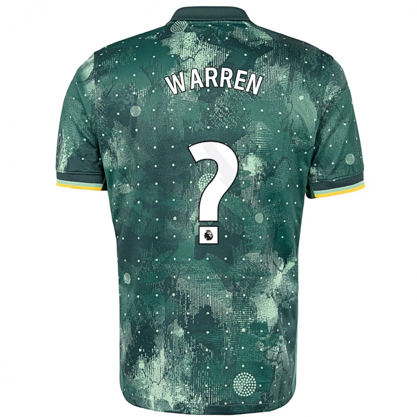 Danxen Børn Charlie Warren #0 Mintgrøn Tredje Sæt Spillertrøjer 2024/25 Trøje T-Shirt