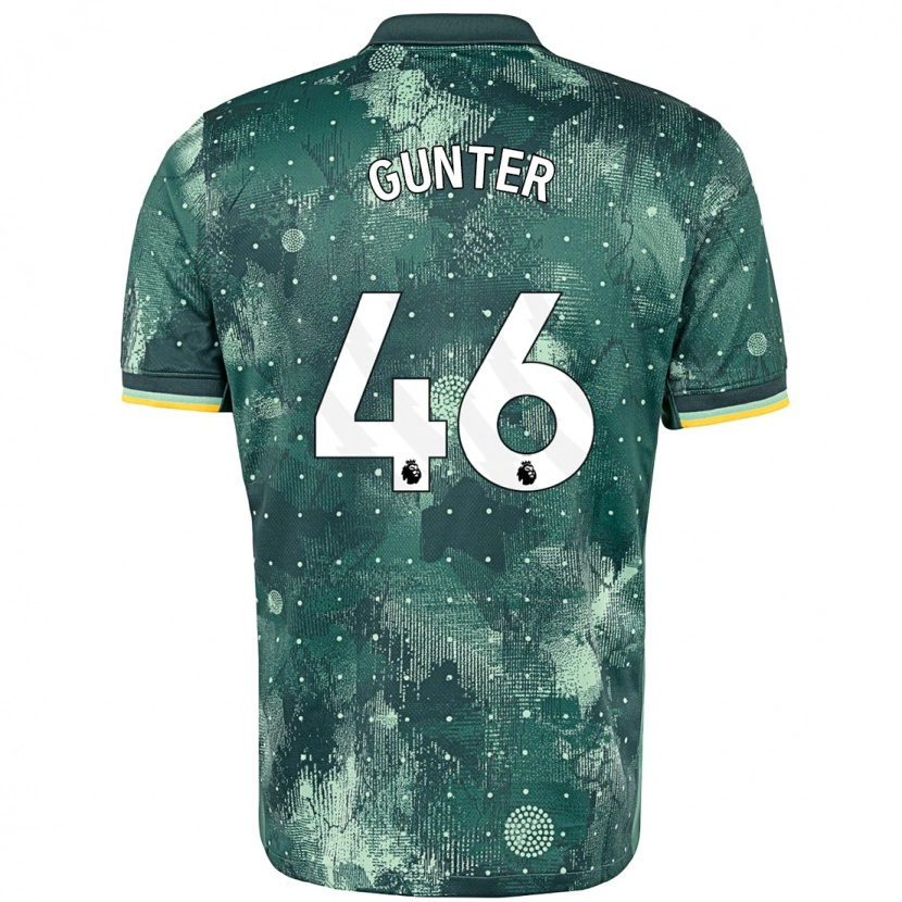 Danxen Børn Luca Gunter #46 Mintgrøn Tredje Sæt Spillertrøjer 2024/25 Trøje T-Shirt