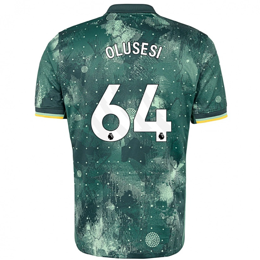 Danxen Børn Callum Olusesi #64 Mintgrøn Tredje Sæt Spillertrøjer 2024/25 Trøje T-Shirt