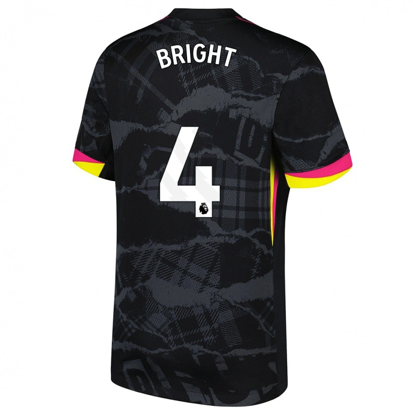 Danxen Børn Millie Bright #4 Sort Pink Tredje Sæt Spillertrøjer 2024/25 Trøje T-Shirt