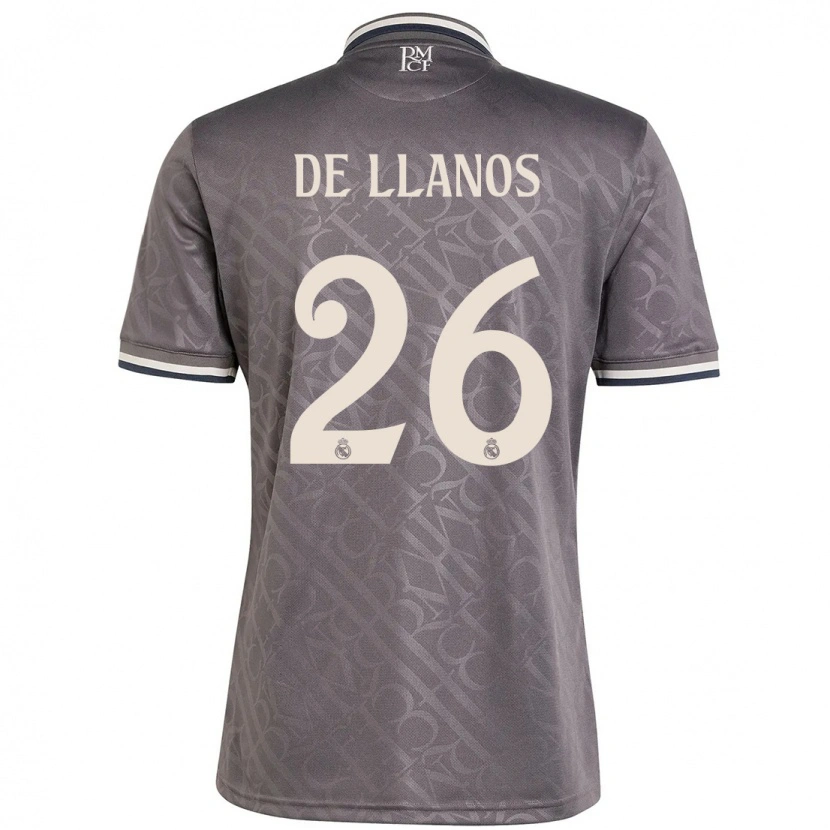 Danxen Børn Hugo De Llanos #26 Trækul Tredje Sæt Spillertrøjer 2024/25 Trøje T-Shirt