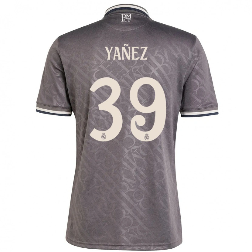 Danxen Børn Daniel Yañez #39 Trækul Tredje Sæt Spillertrøjer 2024/25 Trøje T-Shirt