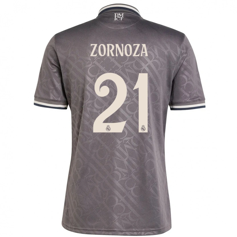 Danxen Børn Claudia Zornoza #21 Trækul Tredje Sæt Spillertrøjer 2024/25 Trøje T-Shirt