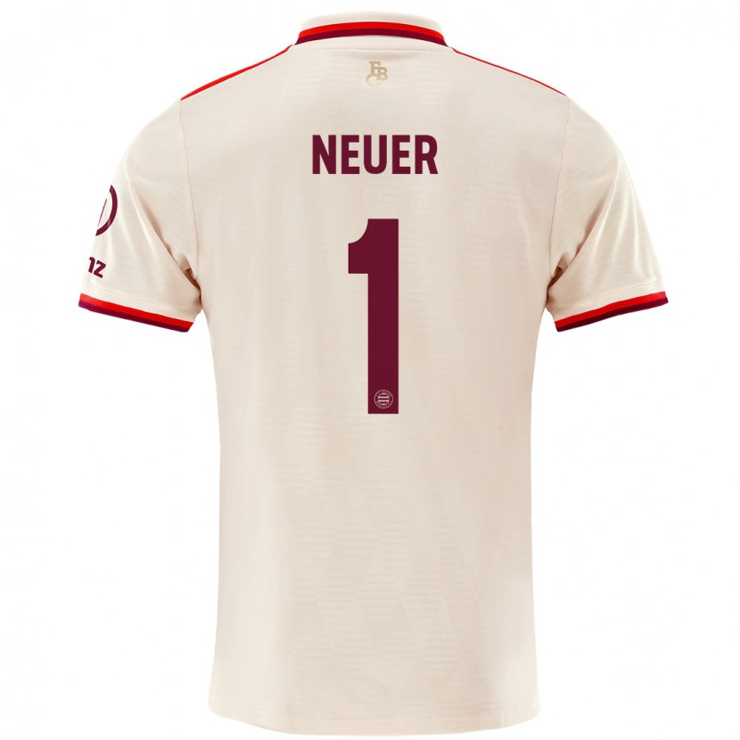 Danxen Børn Manuel Neuer #1 Linned Tredje Sæt Spillertrøjer 2024/25 Trøje T-Shirt