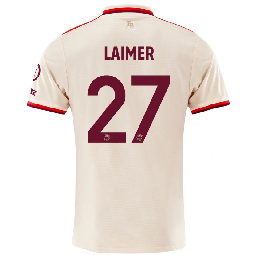 Danxen Børn Konrad Laimer #27 Linned Tredje Sæt Spillertrøjer 2024/25 Trøje T-Shirt
