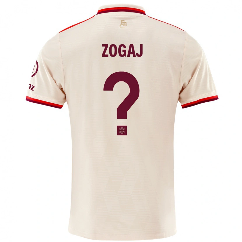 Danxen Børn Nderim Zogaj #0 Linned Tredje Sæt Spillertrøjer 2024/25 Trøje T-Shirt