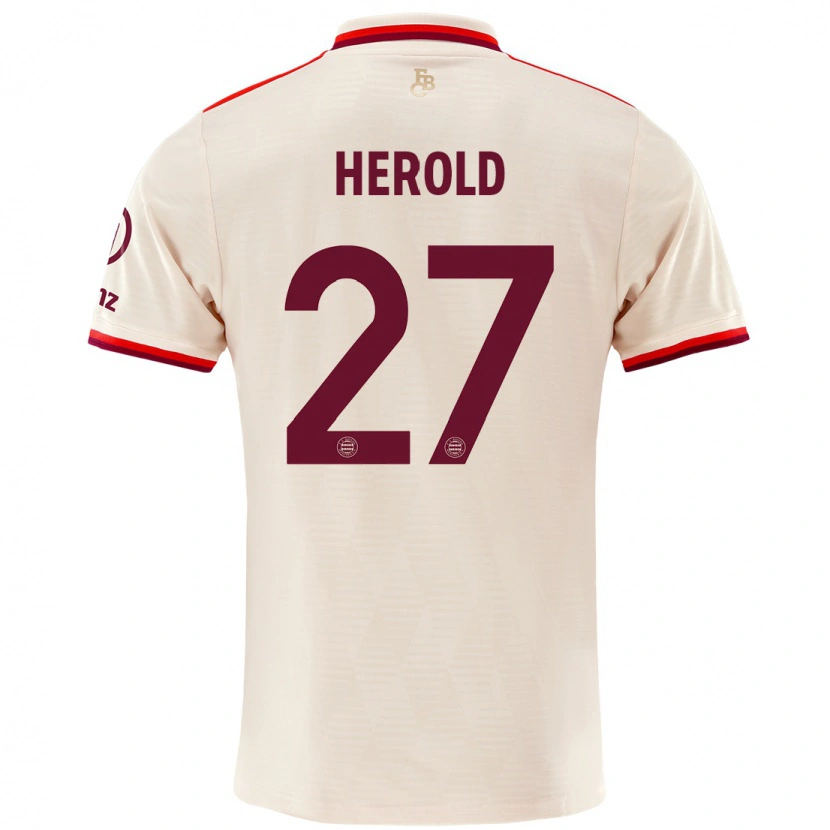 Danxen Børn David Herold #27 Linned Tredje Sæt Spillertrøjer 2024/25 Trøje T-Shirt