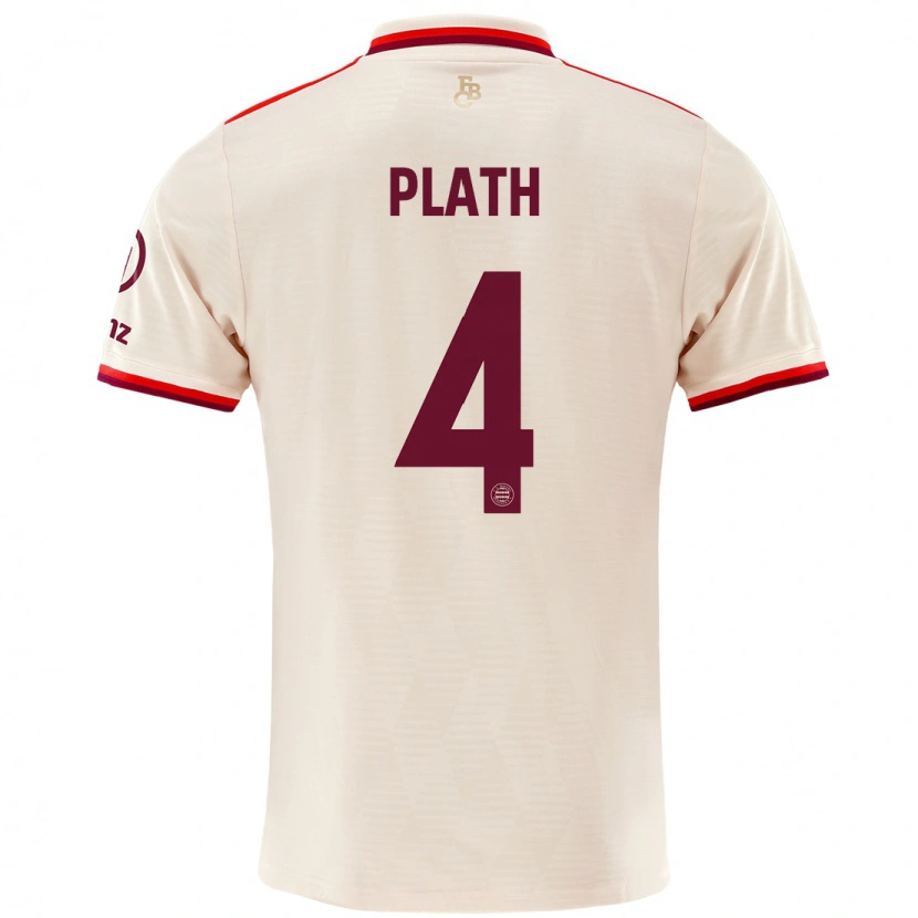 Danxen Børn Max Plath #4 Linned Tredje Sæt Spillertrøjer 2024/25 Trøje T-Shirt