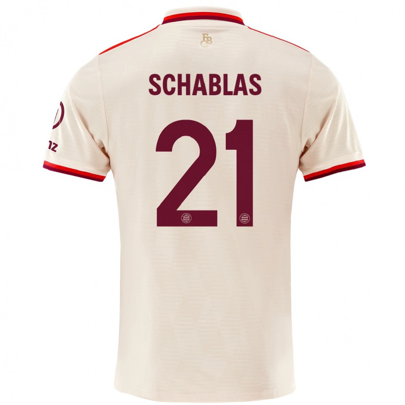 Danxen Børn Matteo Schablas #21 Linned Tredje Sæt Spillertrøjer 2024/25 Trøje T-Shirt