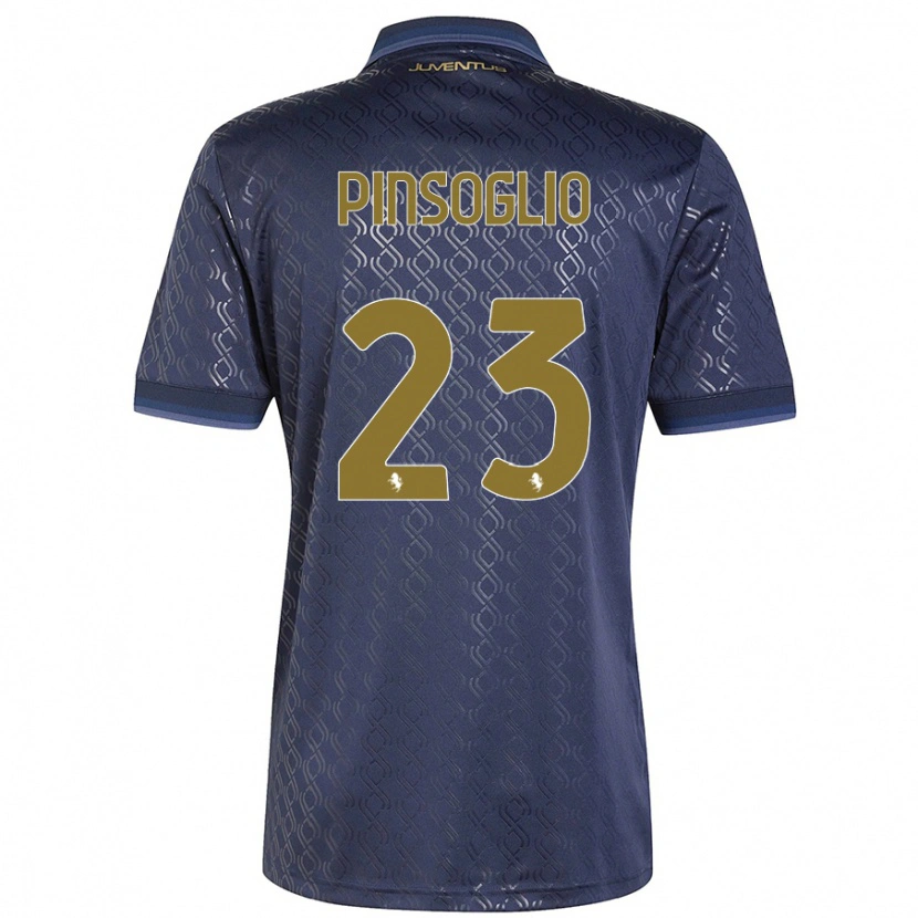 Danxen Børn Carlo Pinsoglio #23 Marineblå Tredje Sæt Spillertrøjer 2024/25 Trøje T-Shirt