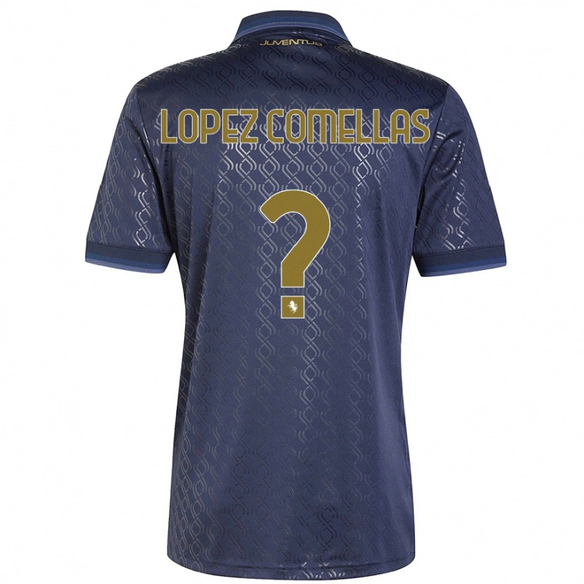 Danxen Børn Ivan Lopez Comellas #0 Marineblå Tredje Sæt Spillertrøjer 2024/25 Trøje T-Shirt