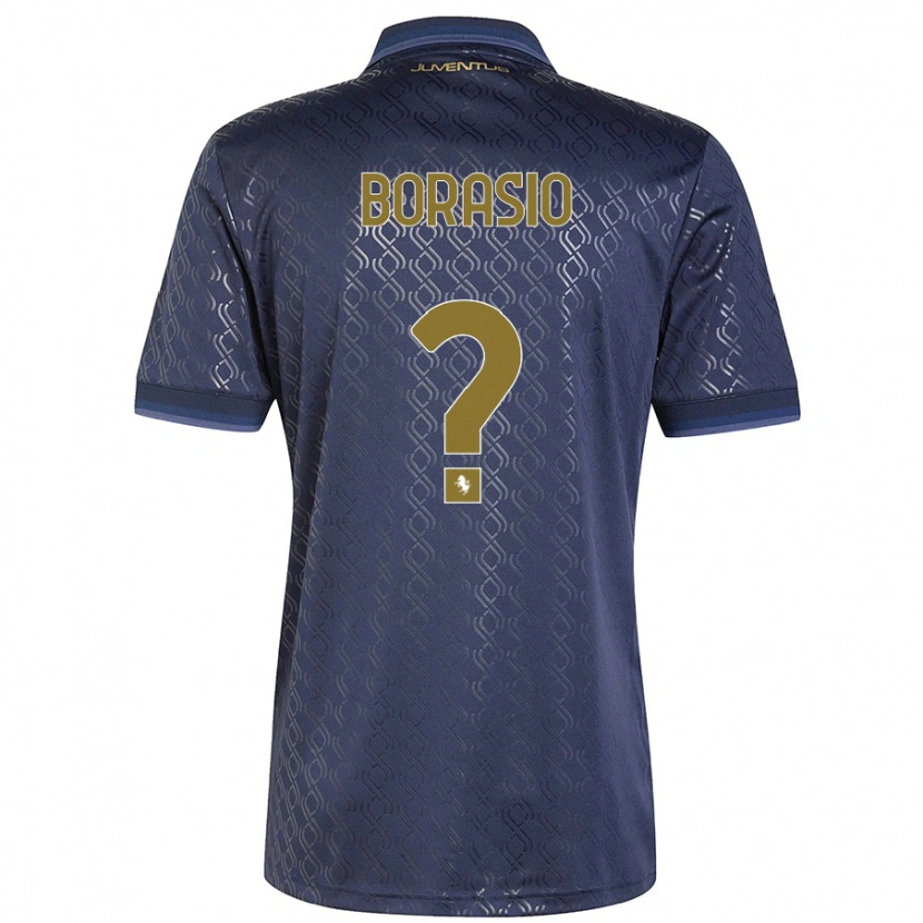 Danxen Børn Benit Borasio #0 Marineblå Tredje Sæt Spillertrøjer 2024/25 Trøje T-Shirt