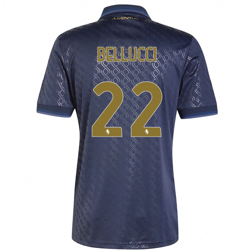 Danxen Børn Melissa Bellucci #22 Marineblå Tredje Sæt Spillertrøjer 2024/25 Trøje T-Shirt