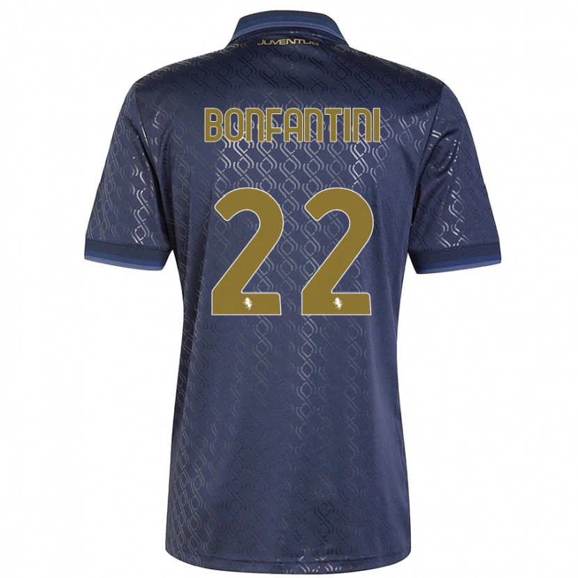 Danxen Børn Agnese Bonfantini #22 Marineblå Tredje Sæt Spillertrøjer 2024/25 Trøje T-Shirt