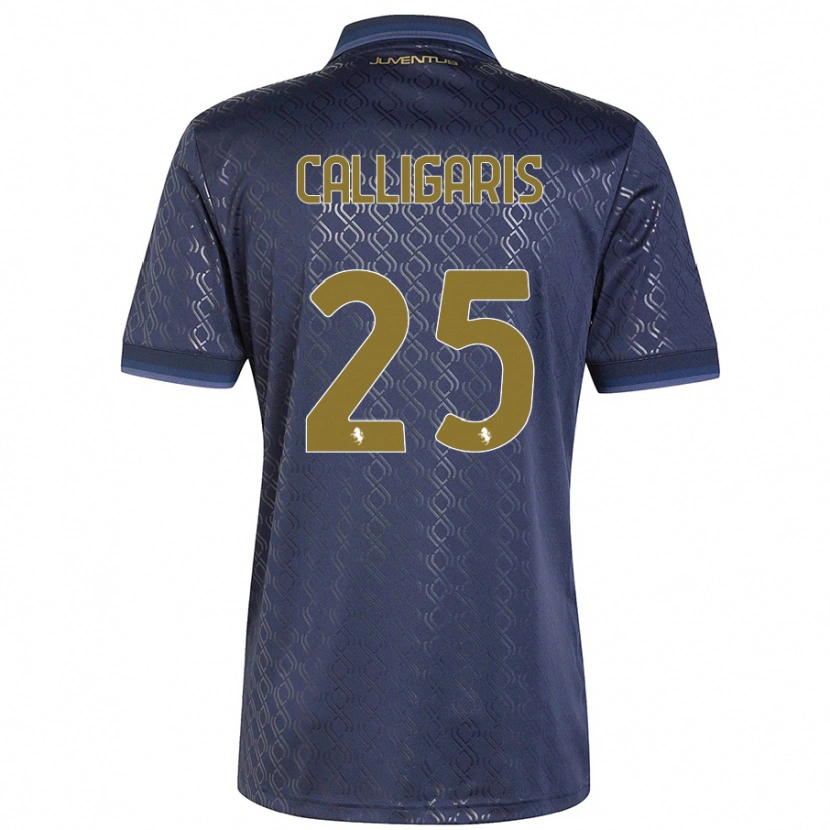 Danxen Børn Viola Calligaris #25 Marineblå Tredje Sæt Spillertrøjer 2024/25 Trøje T-Shirt