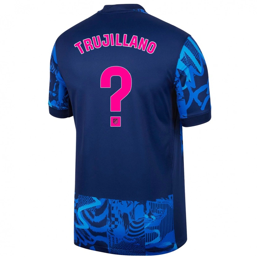 Danxen Børn Guillermo Trujillano #0 Kongeblå Tredje Sæt Spillertrøjer 2024/25 Trøje T-Shirt